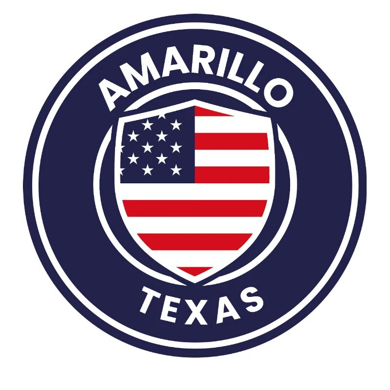 Texas badge in American shield