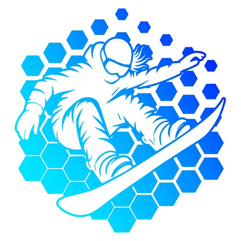 Clean Snowboard Artwork for Women's Snowboard