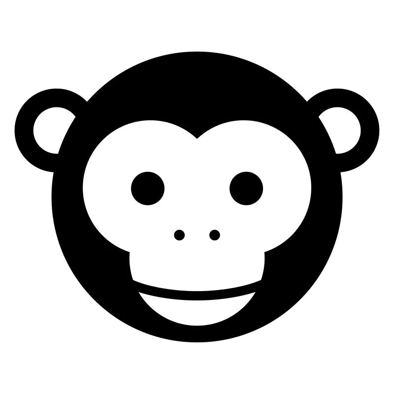 Monkey Head – Cute Monkey Face Cartoon