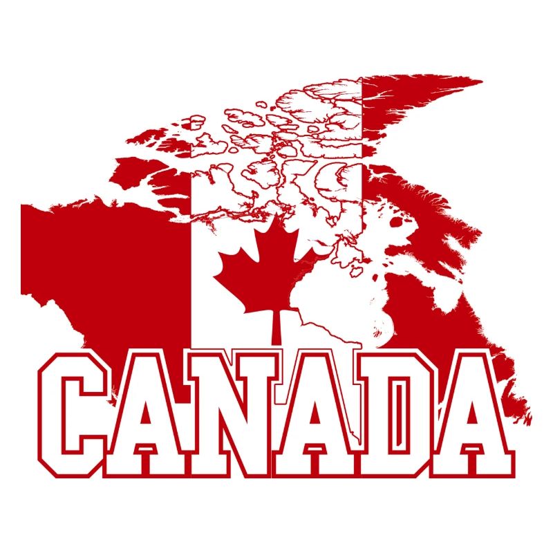 Canada Maple Flag Globe Tee