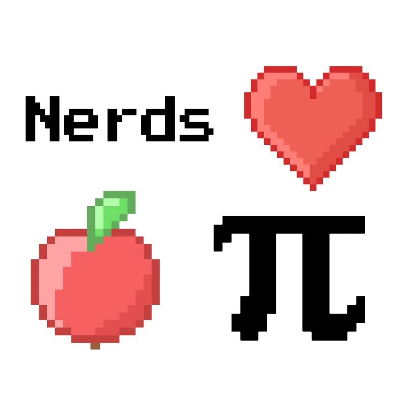 Les nerds adorent Apple Pi Pi Dictons Math S Pixel