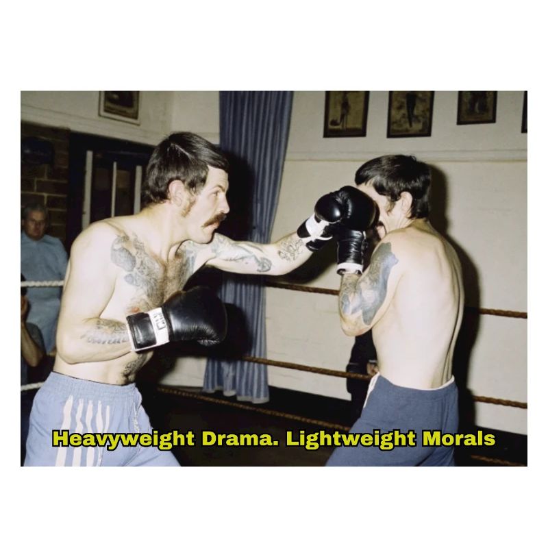 Match de boxe avec un message moral