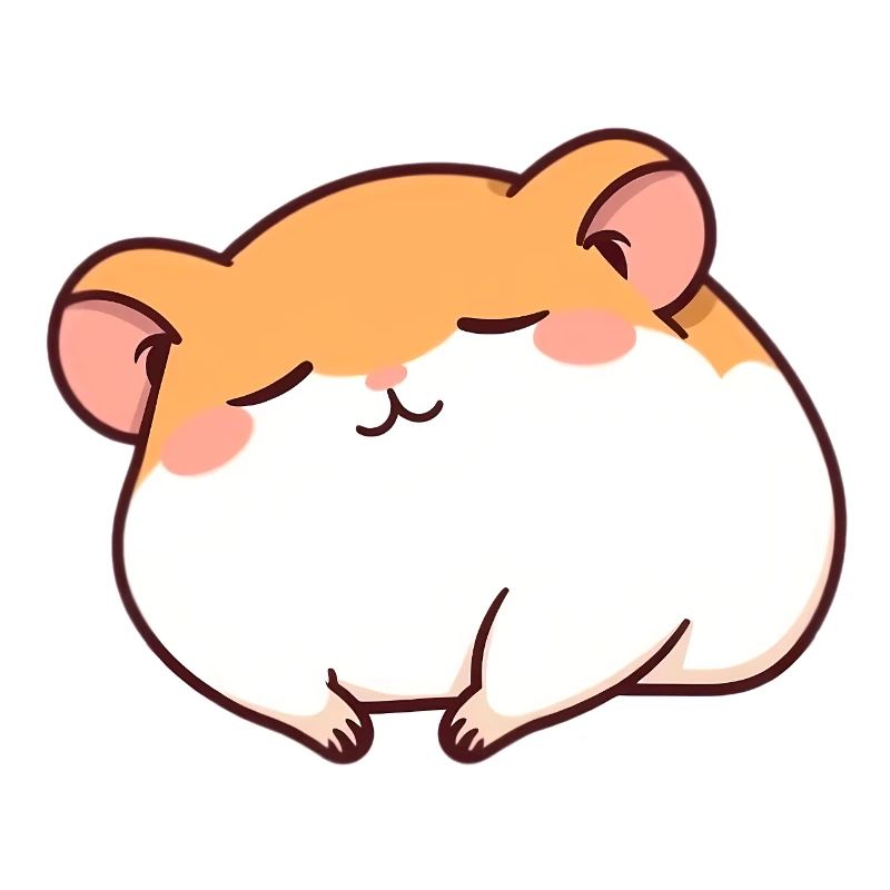 Sleeping hamster