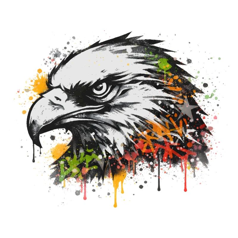 Art urbain graffiti Eagle