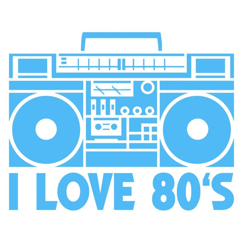 80er Boombox Statement