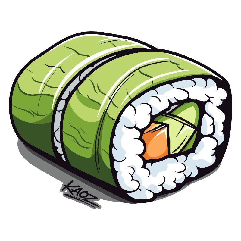 Emerald Green Sushi Roll