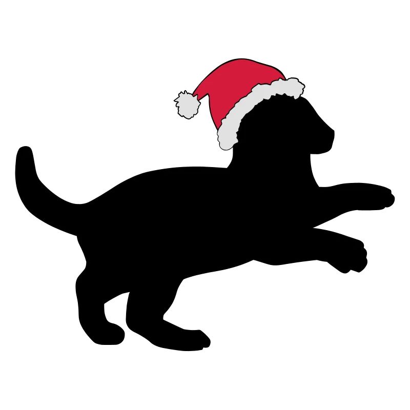Chaton dans un chapeau de Noël.