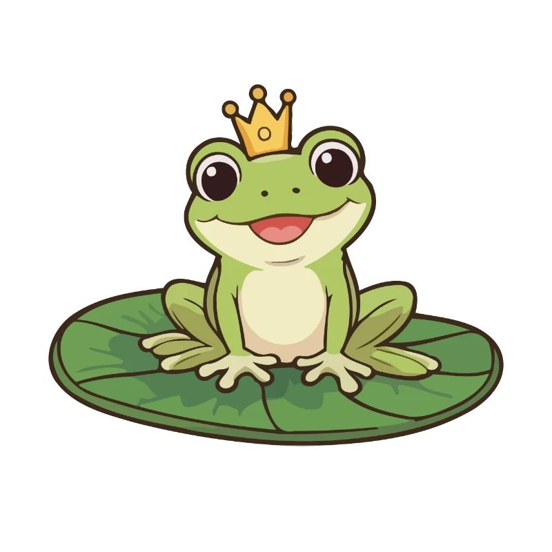 Frog Prince on Water Lily