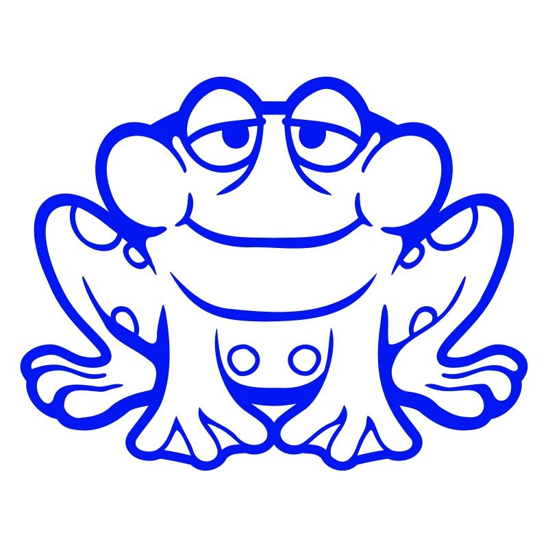 Frog toad smiles funny sitting comic happy