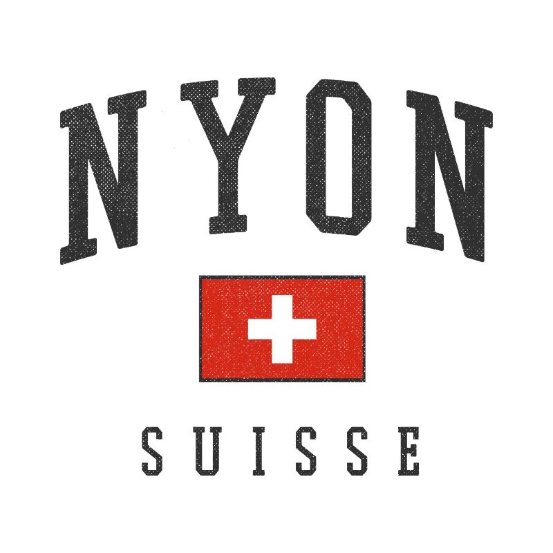 Graphique du drapeau Nyon Suisse