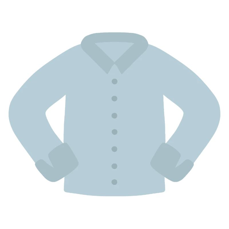 Azure Buttoned Shirt Graphic