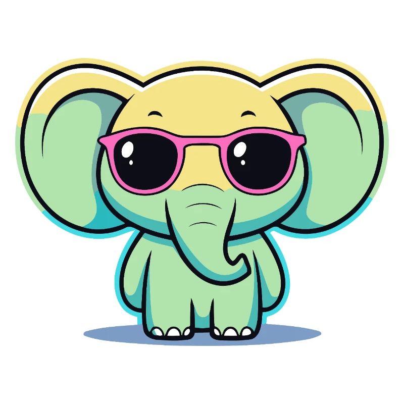 Pastel Elephant Pink Glasses