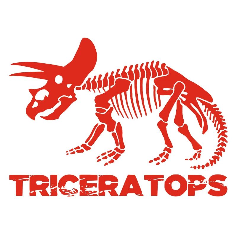 Skelett der roten Triceratops