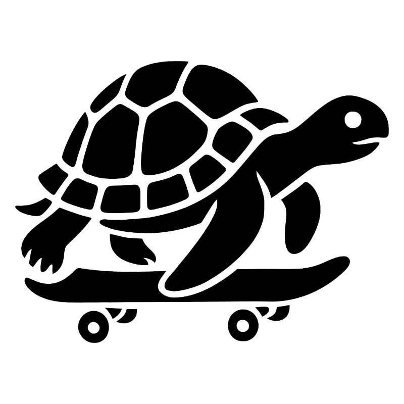 Minimalist Turtle Skateboard Skateboard