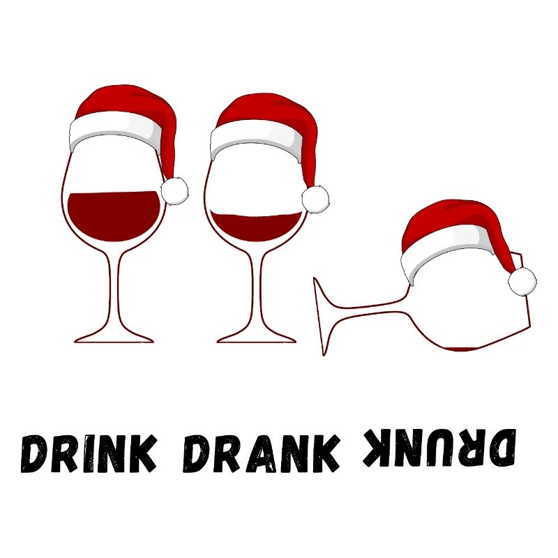 Drink Drank Drunk - Style pull de Noël laid