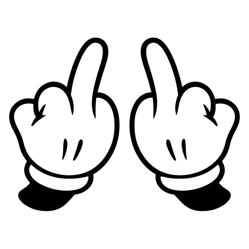 Mittelfinger Hand Frech