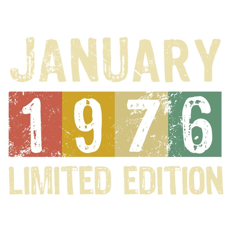 Édition limitée cadeau d’anniversaire de janvier 1976