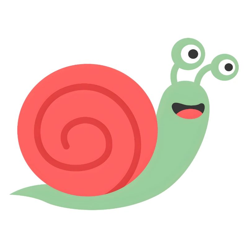 Cute Snail Comic Design for Babies & Kids