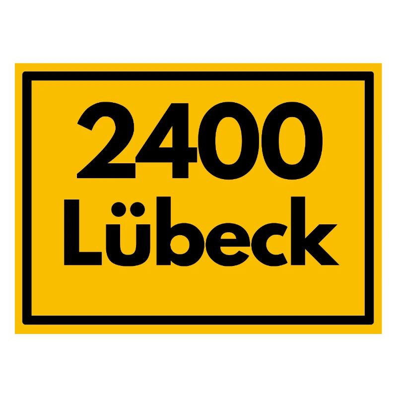 ANCIEN CODE POSTAL RÉTRO 2400 LÜBECK HANSEPERLE