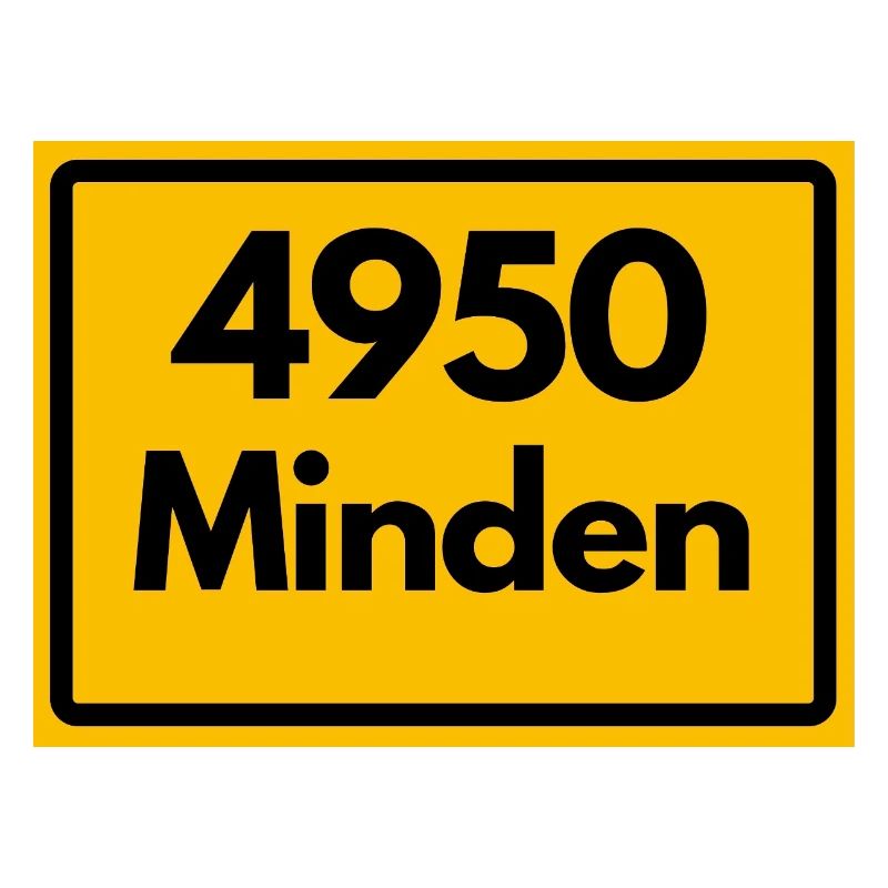 ALTE POSTLEITZAHL PLZ RETRO 4950 MINDEN