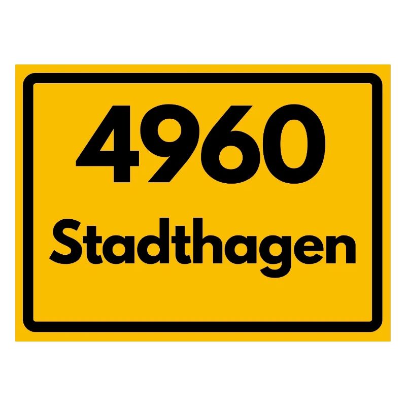 ALTE POSTLEITZAHL PLZ RETRO 4960 STADTHAGEN