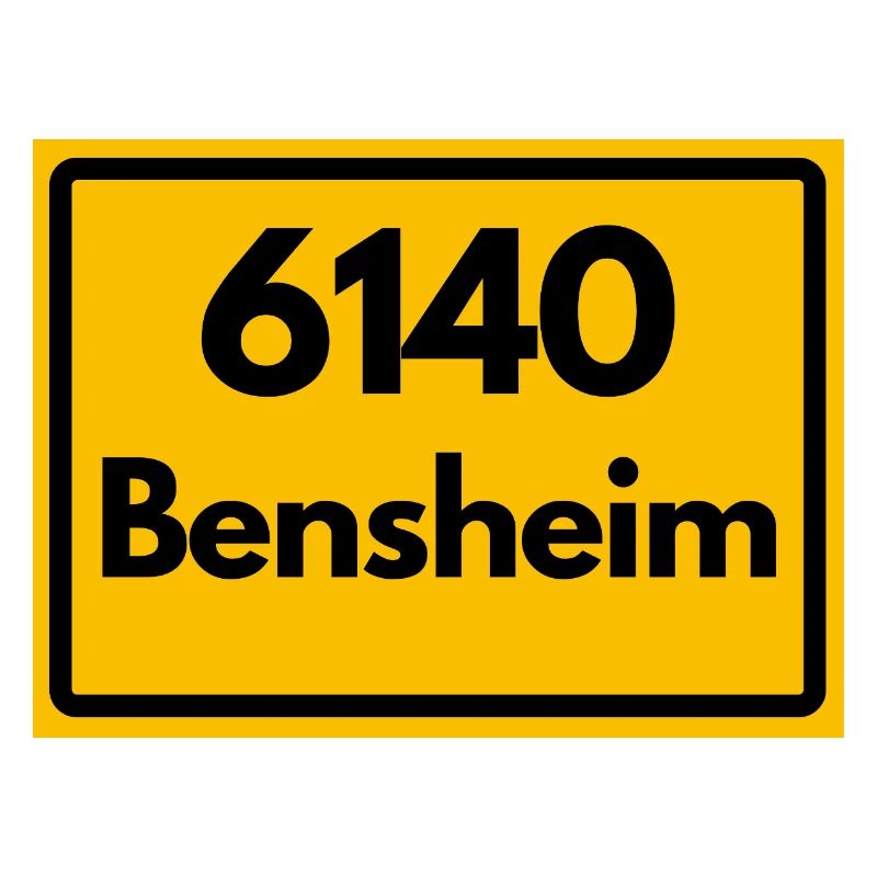 ALTE POSTLEITZAHL PLZ RETRO 6140 BENSHEIM HEIMAT