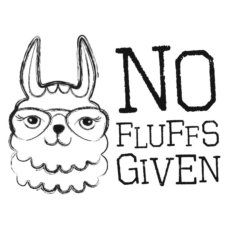 Llama with Glasses No Fluffs Given
