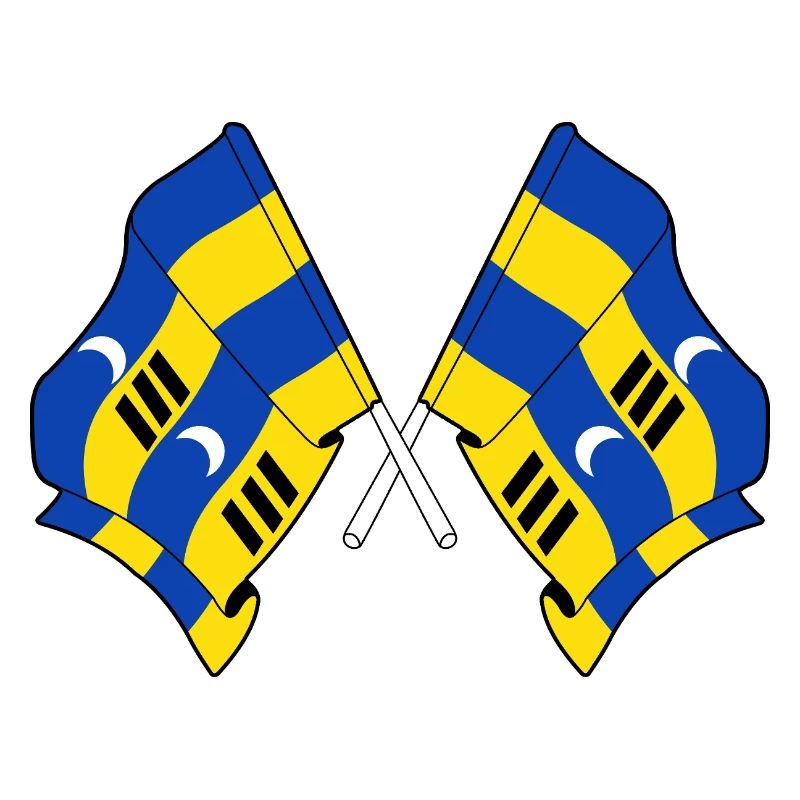 Crossed Ameland Flags – Island Pride