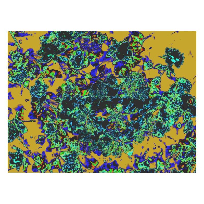 Neonblüten Psychedelisches Floraldesign