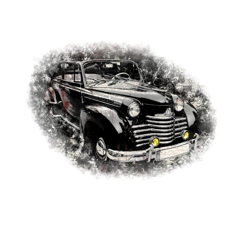 Nostalgic Old American Dream Car
