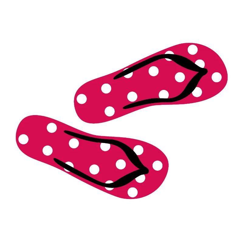 Slippers Toadstool Flip Flops Points Dots Summer