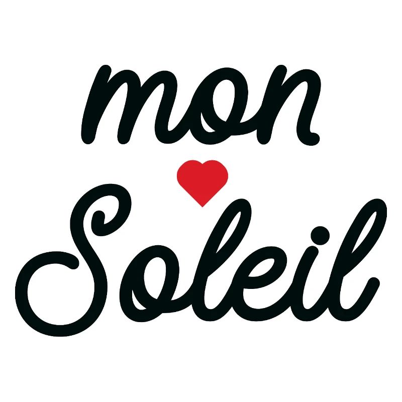 Mon Soleil cœur en Script