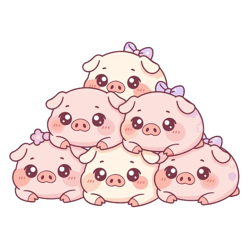 Pyramide de cochons câlins