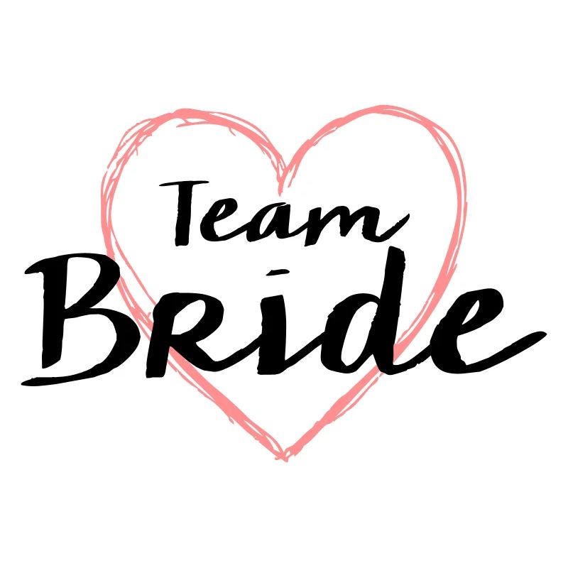 Team Bride Herz Junggesellenabschied