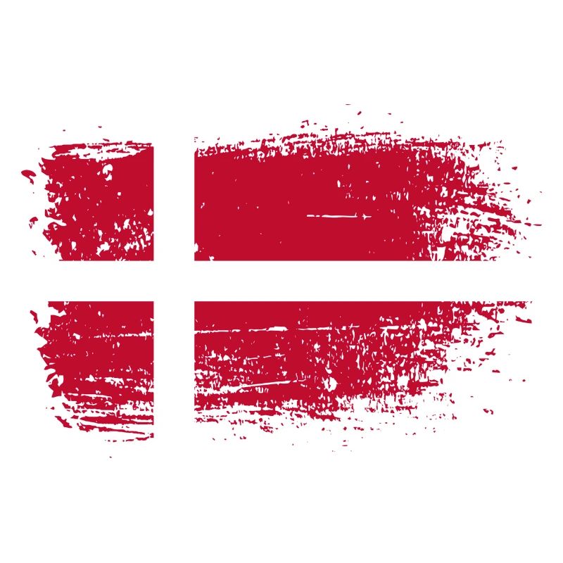 Imprimé drapeau danois grunge