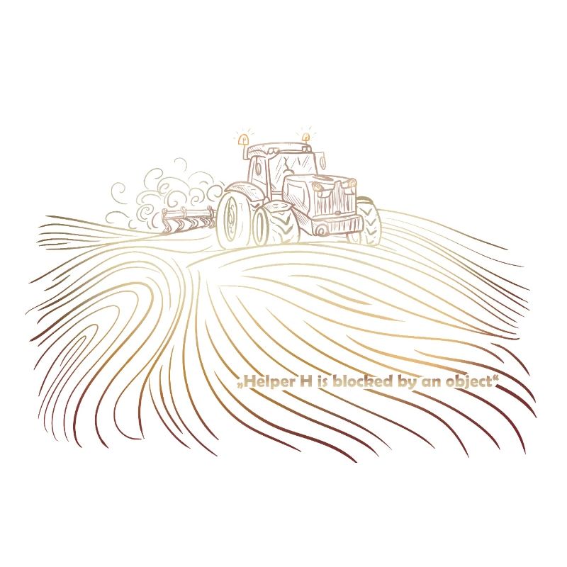 Farming Simulator „Helper H is blocked by an 