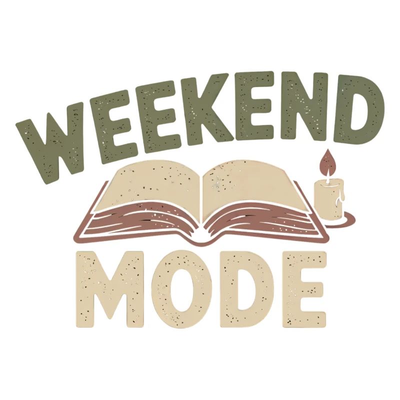 Weekend Mode – Cozy Buch & Kerze