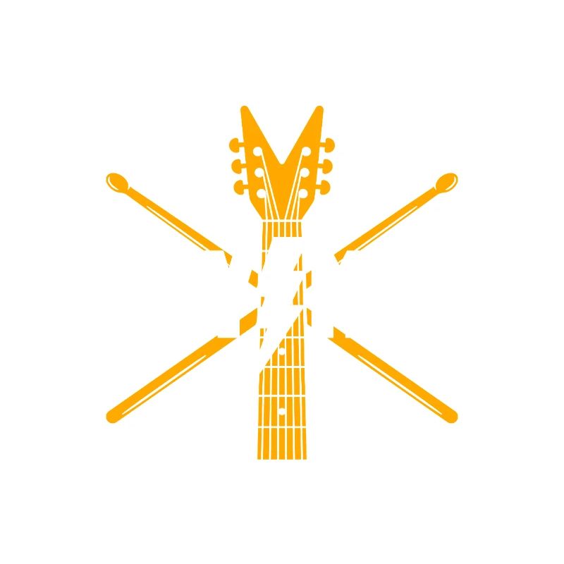 Heavy Metal Guitar Logo