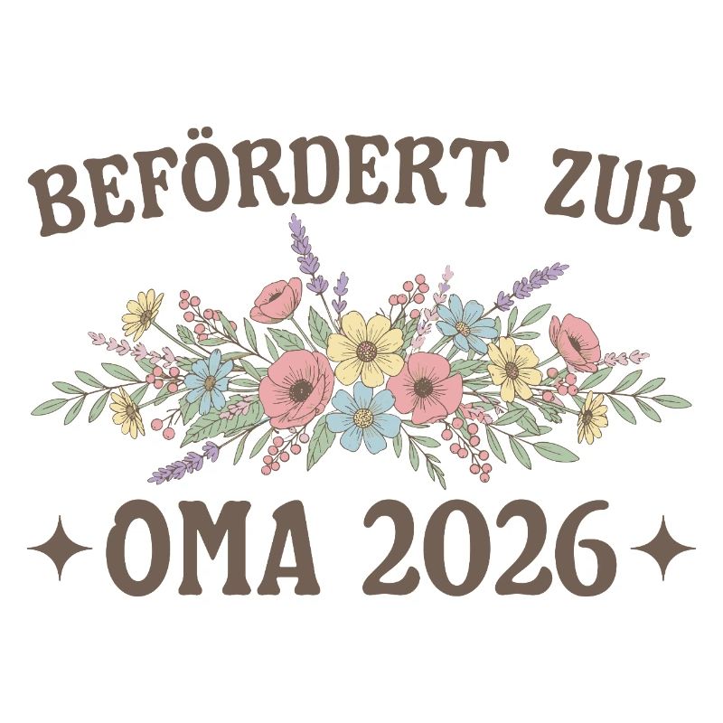 Promue Grand-mère 2026 Fleurs