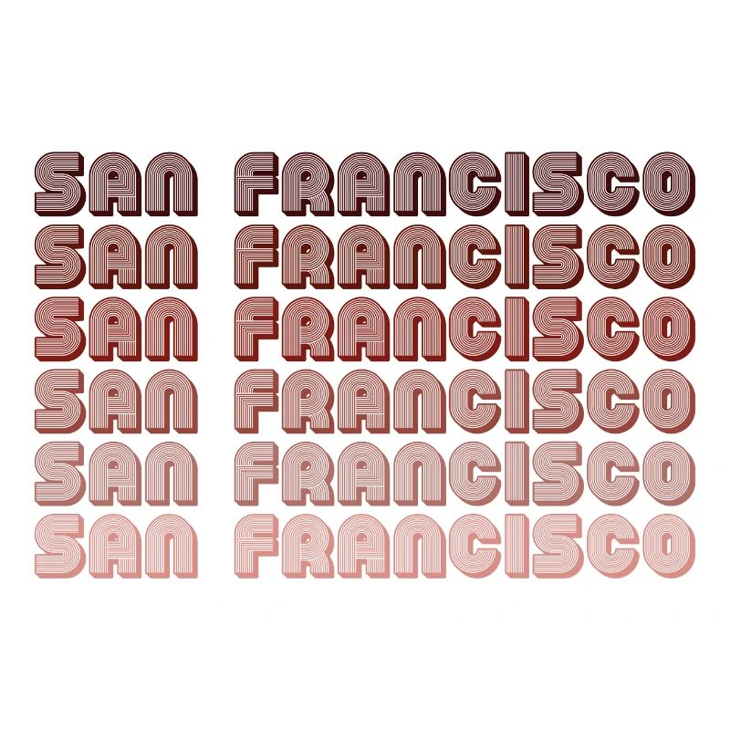 San Francisco Grid Gradient Pattern