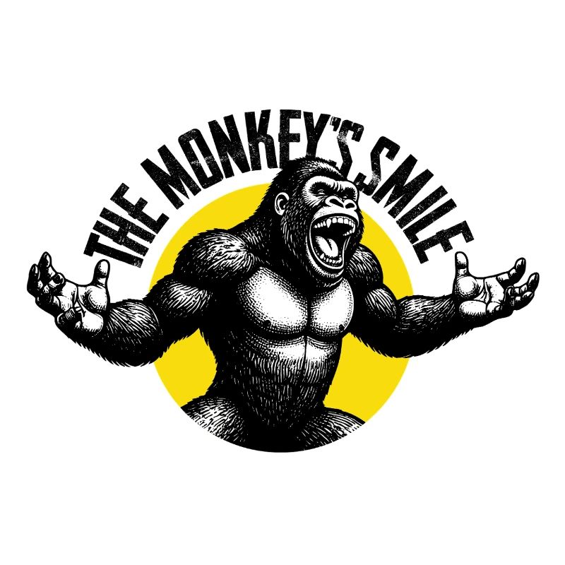 Brüllender Gorilla
