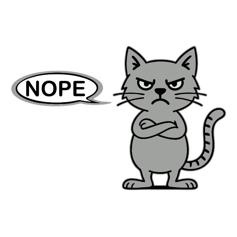 Non, c’est un chat drôle et féroce, pas aujourd’hui