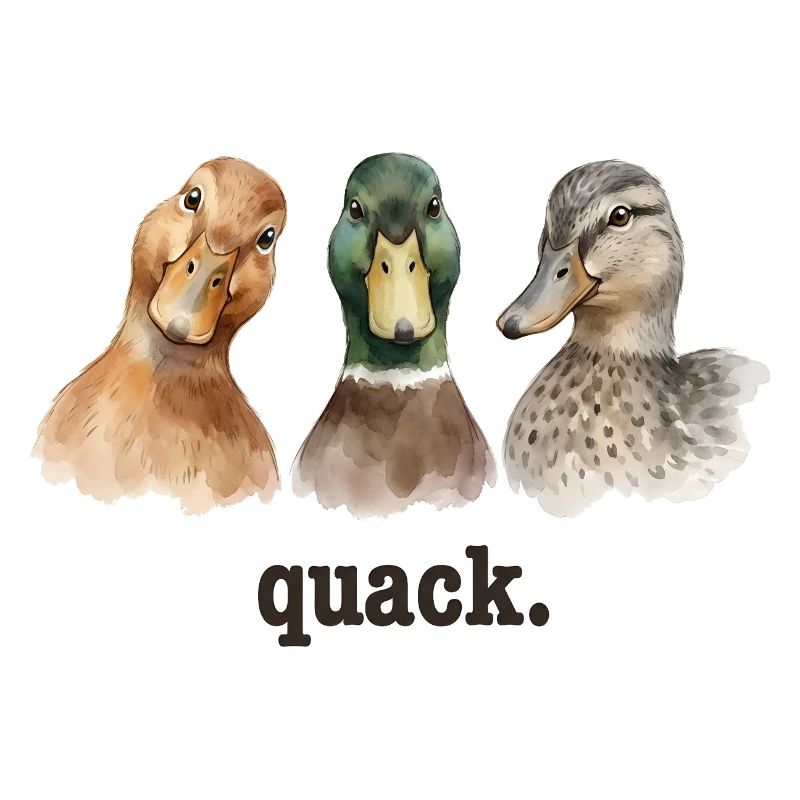 Duck Quacking Funny Duck Lover Croaking