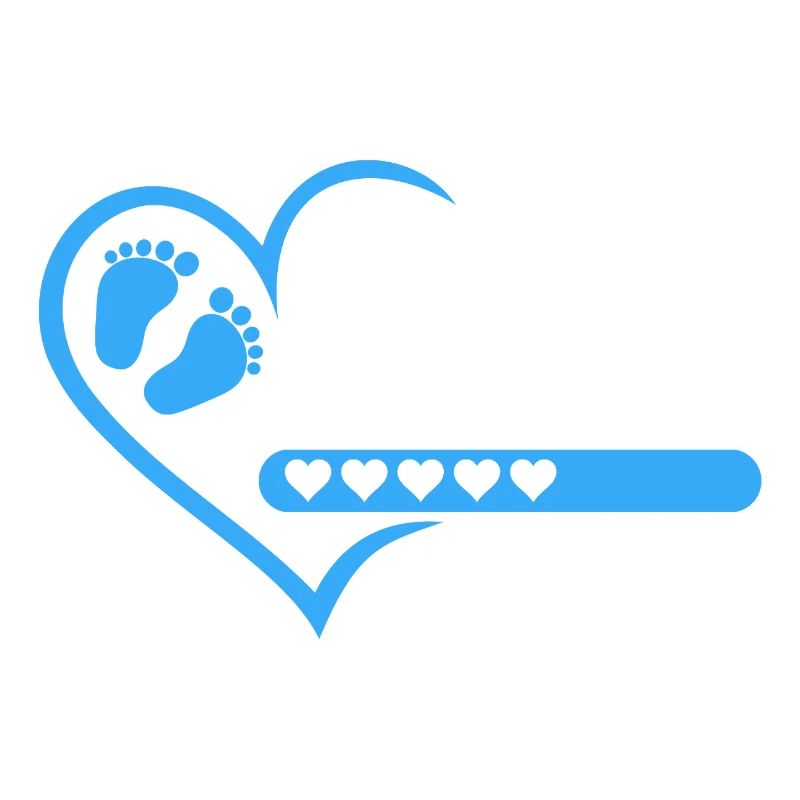 Mama 2026 loading Herz Version Junge blau