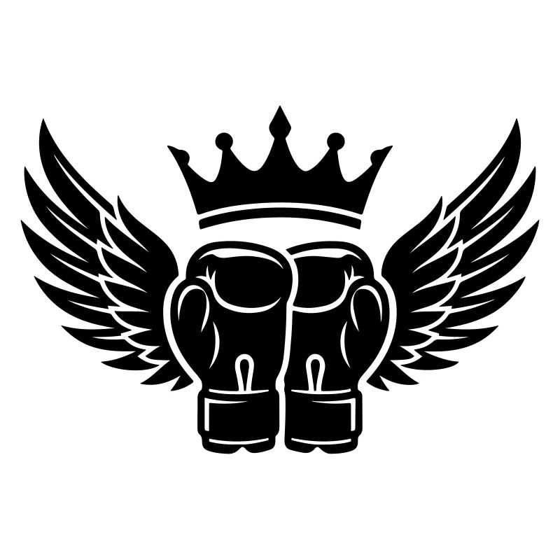 Boxhandschuhe Krone Symbol