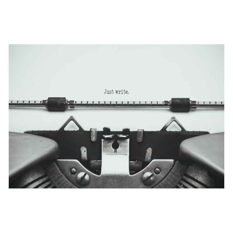 Just Write Vintage Typewriter Design