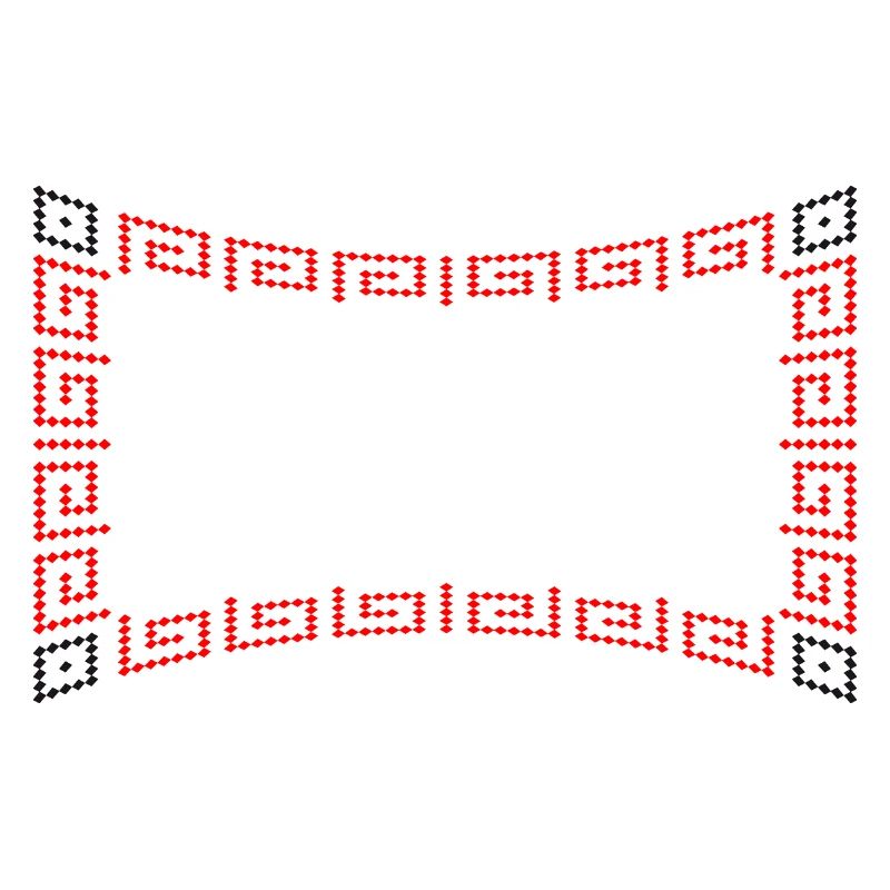 Frame pattern red