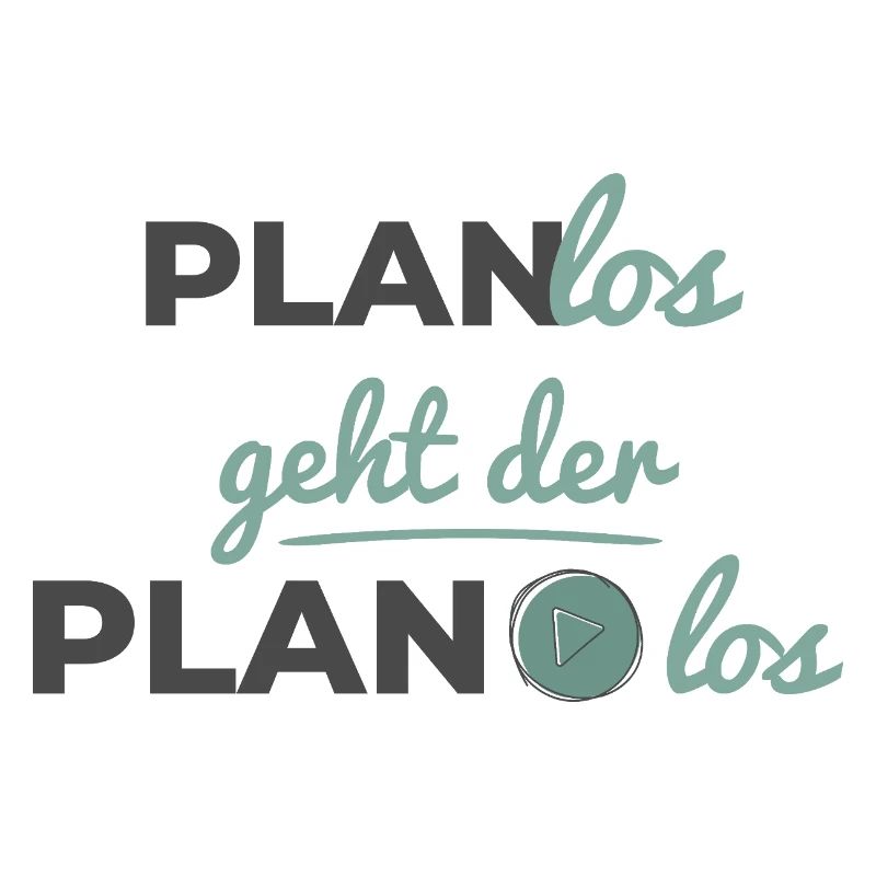Planlos geht der Plan los – Scandi Soft Typografie
