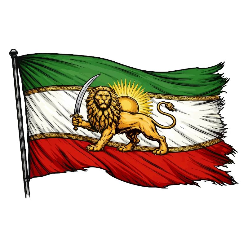 Drapeau de la Perse et de l’Iran