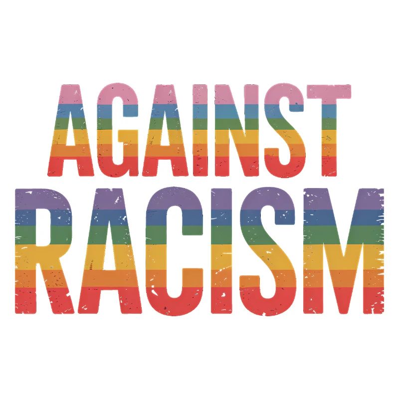 Gegen Rassismus – Antifa-Regenbogen-Tee